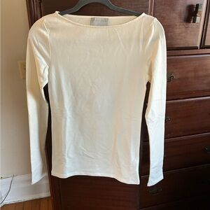 Modern Citizen Cream Long Sleeve Top
